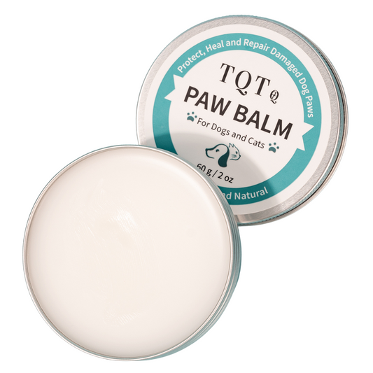 TQT Dog Paw Balm - Heals, Repairs & Restores Dry, Cracked & Damaged Paws - 100% Organic & Natural Cream Butter, Wax, Moisturizer & Protection