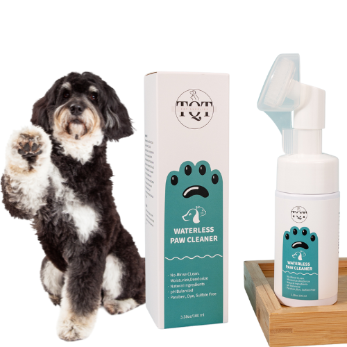 TQT Pet Paw Cleaner Cats Dog Feet Cleaner 100ml Pet Paw Cleanser Deep Cleansing Dog, Foot Pad Care Gentle, Effective Cat Dog Feet Cleaner