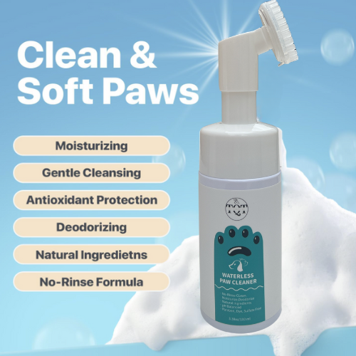 TQT Pet Paw Cleaner Cats Dog Feet Cleaner 100ml Pet Paw Cleanser Deep Cleansing Dog, Foot Pad Care Gentle, Effective Cat Dog Feet Cleaner